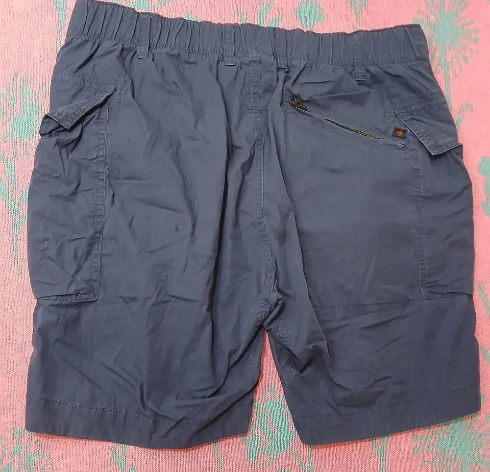 Relwen mens size 36 navy blue cargo shorts distressed 8
